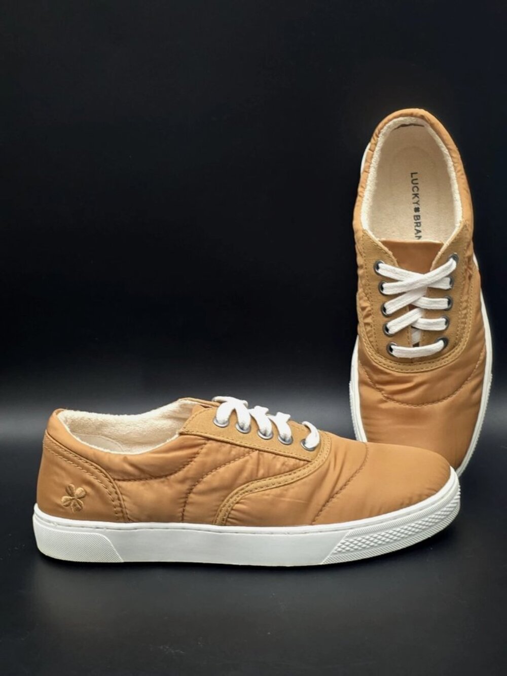 Lucky Brand Katori Bronze Lace Up Fashion Sneakers Women's Size 8M